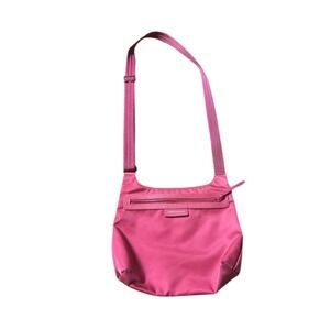 Longchamp Le Pliage Neo Crossbody Bag Pink Nylon Messenger Adjustable Strap